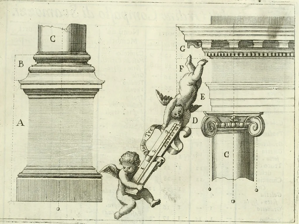 An illustration from L'architetto prattico : in cui con facilta si danno le regole per apprendere l'architettura civile, 1726, leaf 238