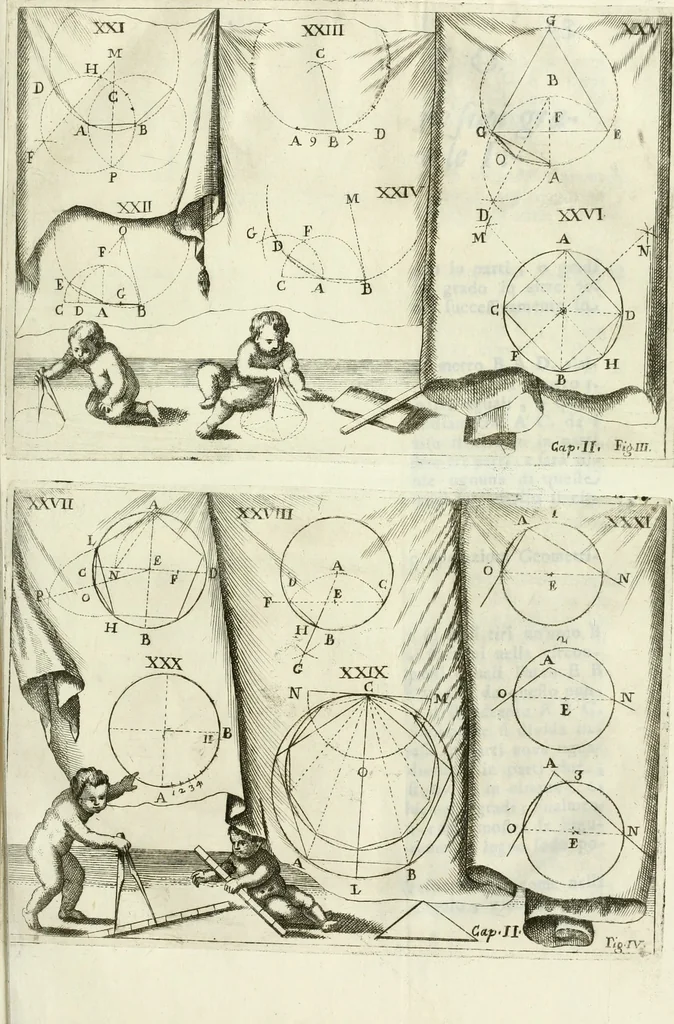 An illustration from L'architetto prattico : in cui con facilta si danno le regole per apprendere l'architettura civile, 1726, leaf 44