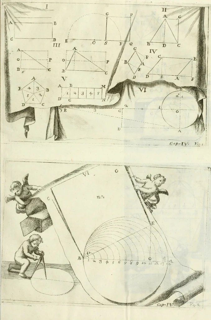 An illustration from L'architetto prattico : in cui con facilta si danno le regole per apprendere l'architettura civile, 1726, leaf 60