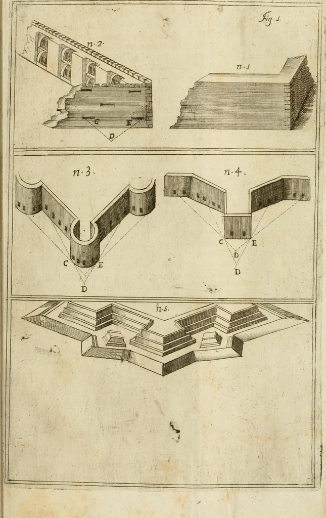 An illustration from L'architetto prattico : in cui con facilta si danno le regole per apprendere l'architettura civile, 1726, leaf 160