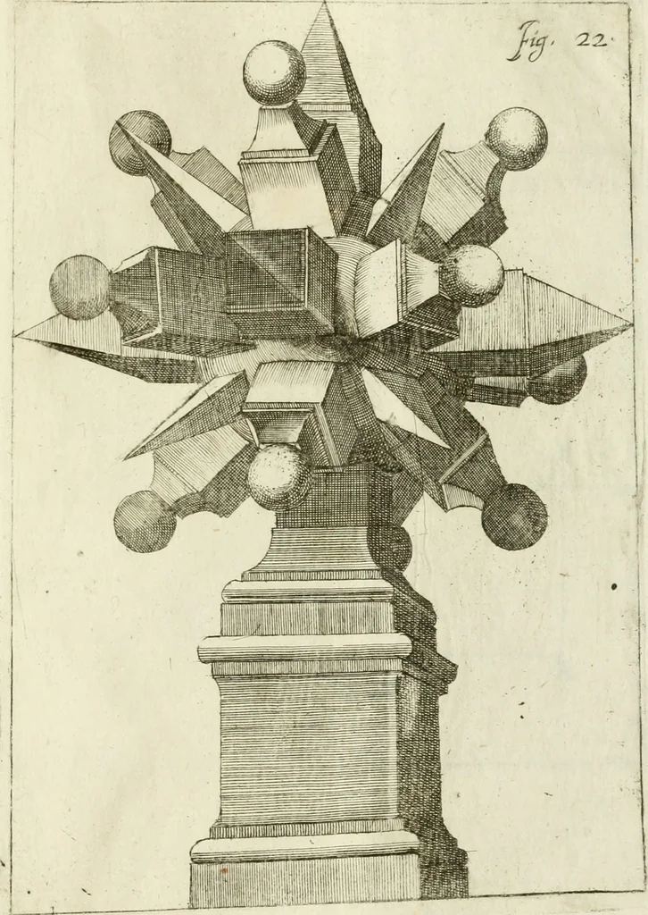 An illustration from L'architetto prattico : in cui con facilta si danno le regole per apprendere l'architettura civile, 1726, leaf 258