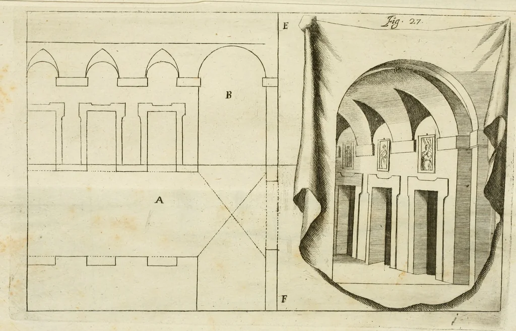 An illustration from L'architetto prattico : in cui con facilta si danno le regole per apprendere l'architettura civile, 1726, leaf 268