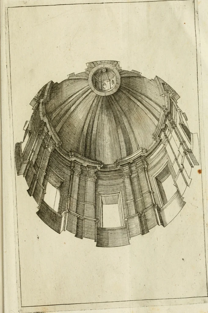 An illustration from L'architetto prattico : in cui con facilta si danno le regole per apprendere l'architettura civile, 1726, leaf 280