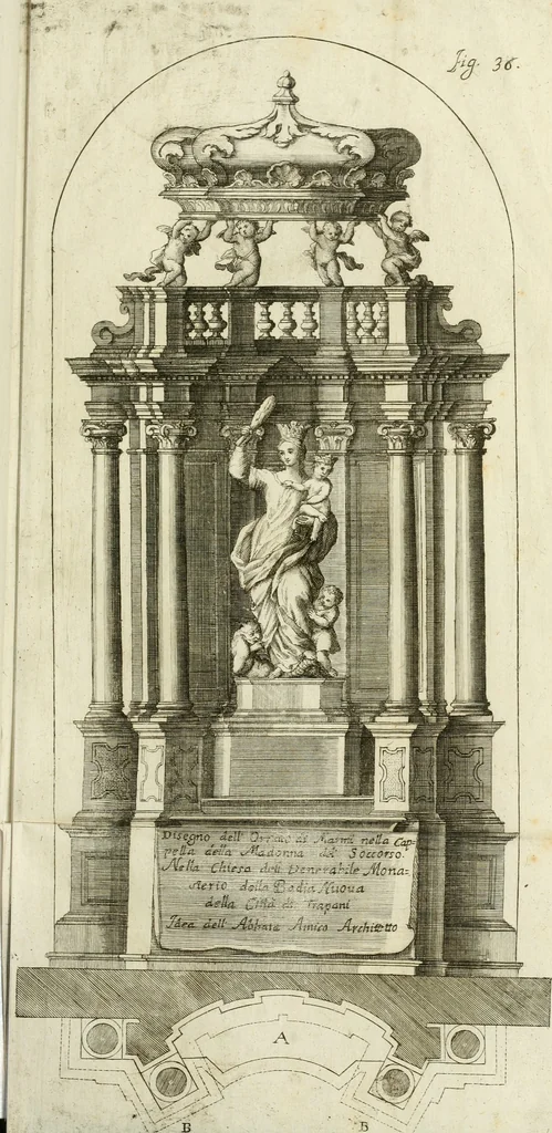 An illustration from L'architetto prattico : in cui con facilta si danno le regole per apprendere l'architettura civile, 1726, leaf 290