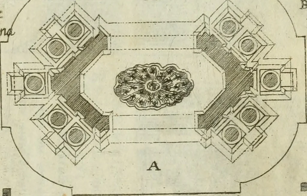 An illustration from L'architetto prattico : in cui con facilta si danno le regole per apprendere l'architettura civile, 1726, leaf 292