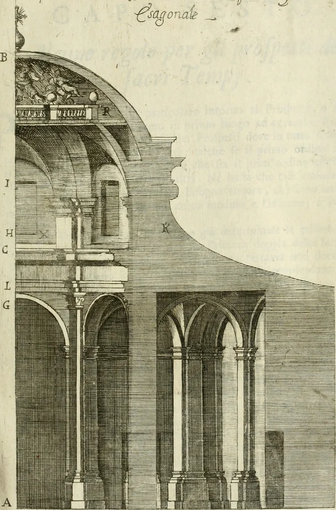An illustration from L'architetto prattico : in cui con facilta si danno le regole per apprendere l'architettura civile, 1726, leaf 92