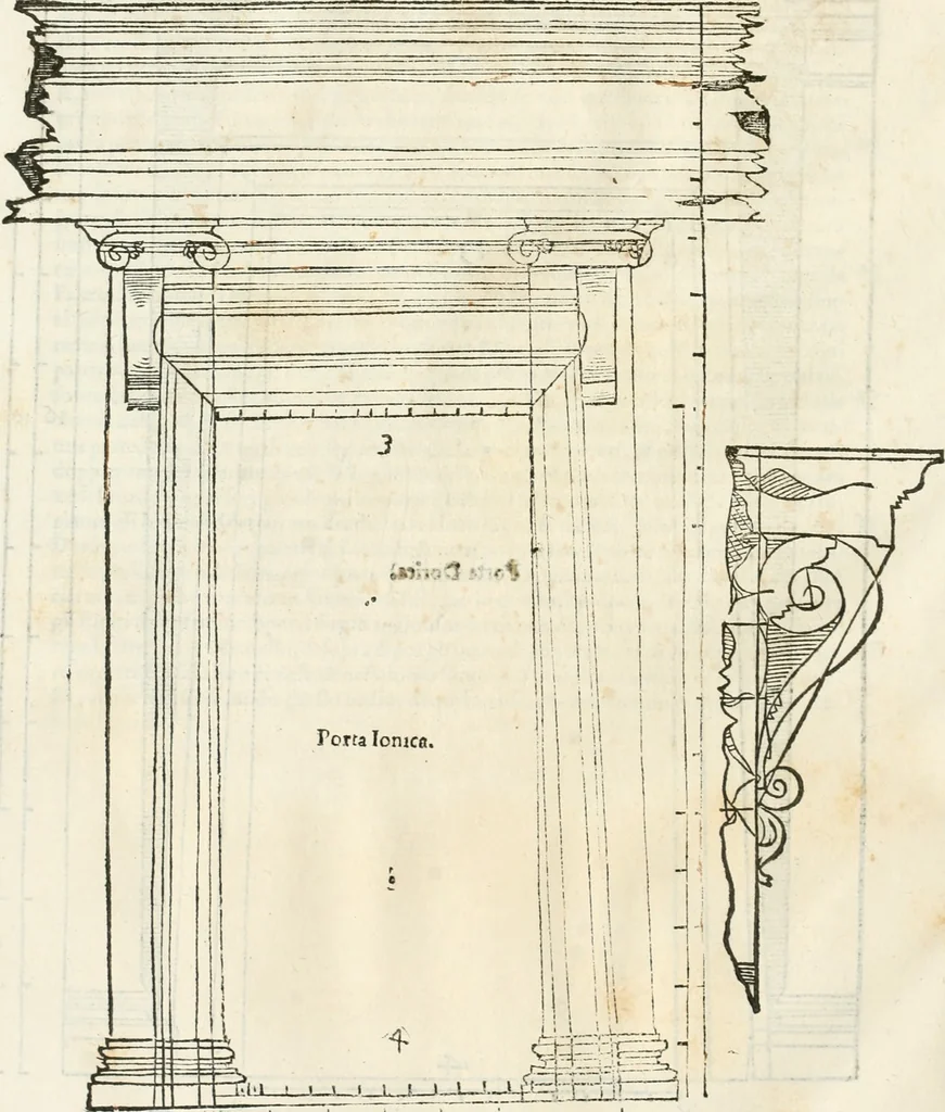 An illustration from L'architettura, 1565, leaf 187