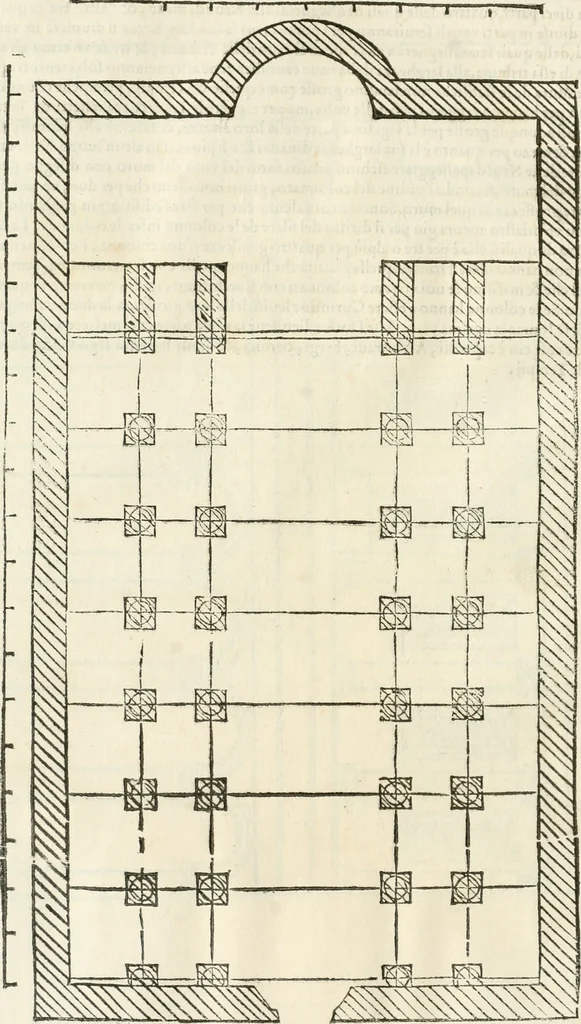 An illustration from L'architettura, 1565, leaf 197
