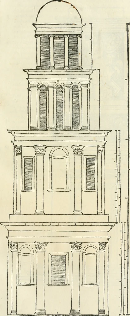 An illustration from L'architettura, 1565, leaf 212