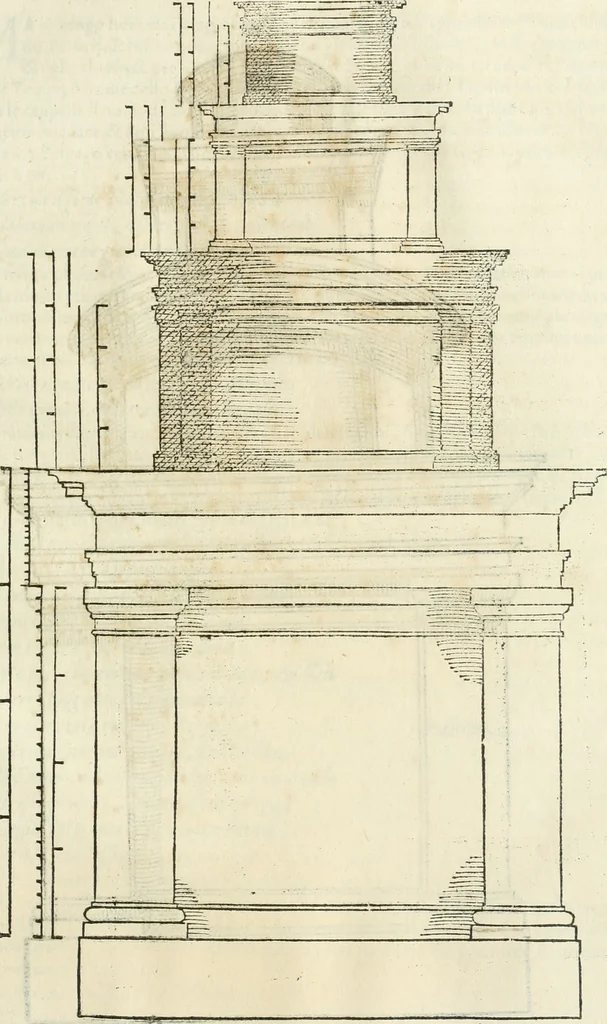 An illustration from L'architettura, 1565, leaf 216