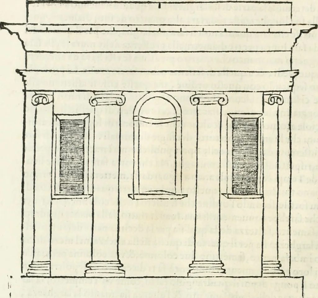 An illustration from L'architettura, 1565, leaf 221