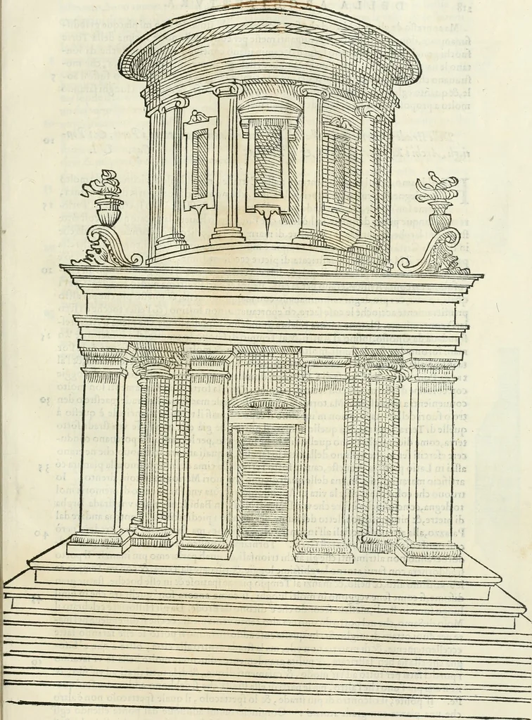 An illustration from L'architettura, 1565, leaf 222