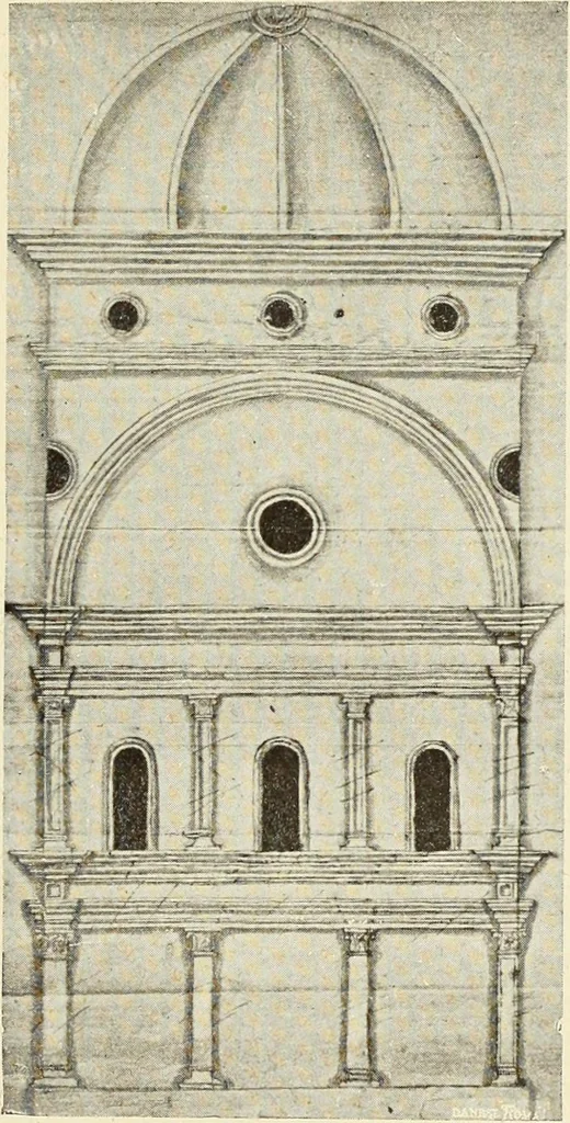 An illustration from L'architettura a Bologna nel Rinascimento, 1899, leaf 116