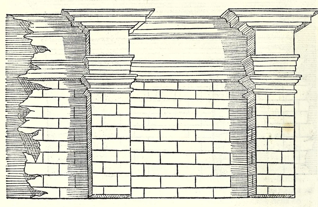 An illustration from L'architettura di Leonbatista Alberti, 1550, leaf 194