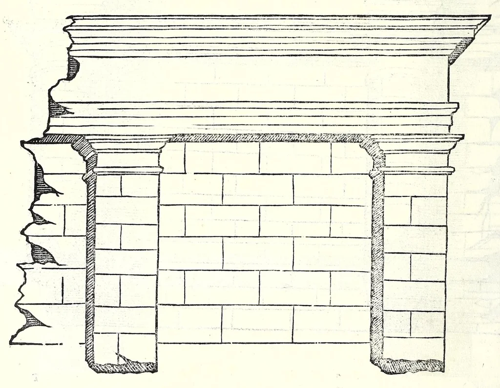 An illustration from L'architettura di Leonbatista Alberti, 1550, leaf 198