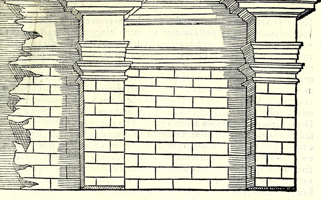 An illustration from L'architettura di Leonbatista Alberti, 1550, leaf 199