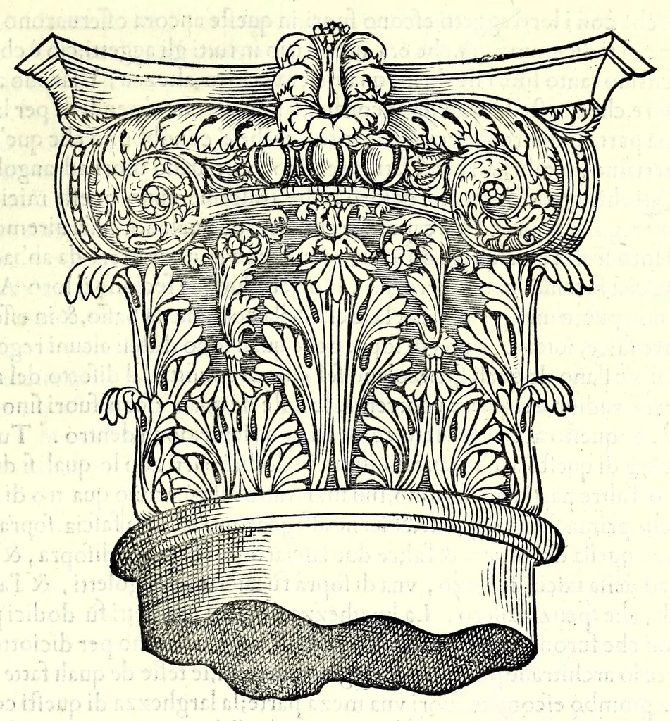 An illustration from L'architettura di Leonbatista Alberti, 1550, leaf 229
