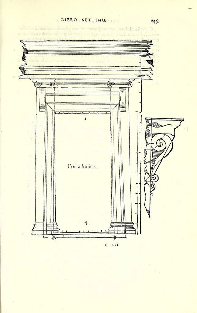 An illustration from L'architettura di Leonbatista Alberti, 1550, leaf 249