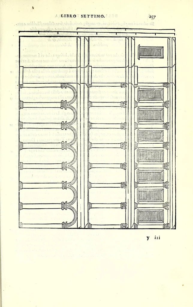 An illustration from L'architettura di Leonbatista Alberti, 1550, leaf 261