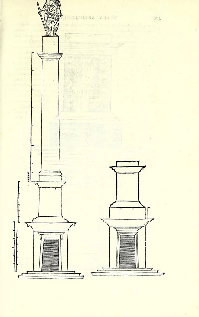 An illustration from L'architettura di Leonbatista Alberti, 1550, leaf 279