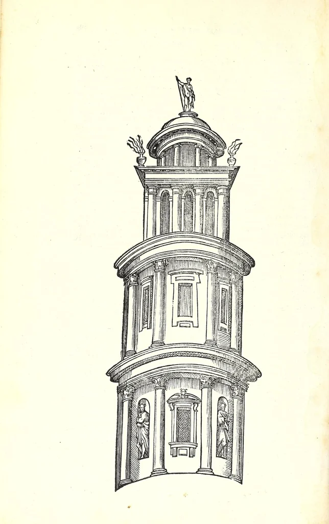 An illustration from L'architettura di Leonbatista Alberti, 1550, leaf 288
