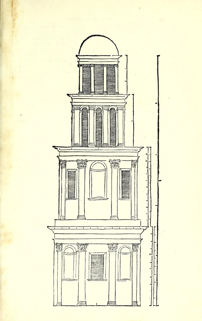 An illustration from L'architettura di Leonbatista Alberti, 1550, leaf 289
