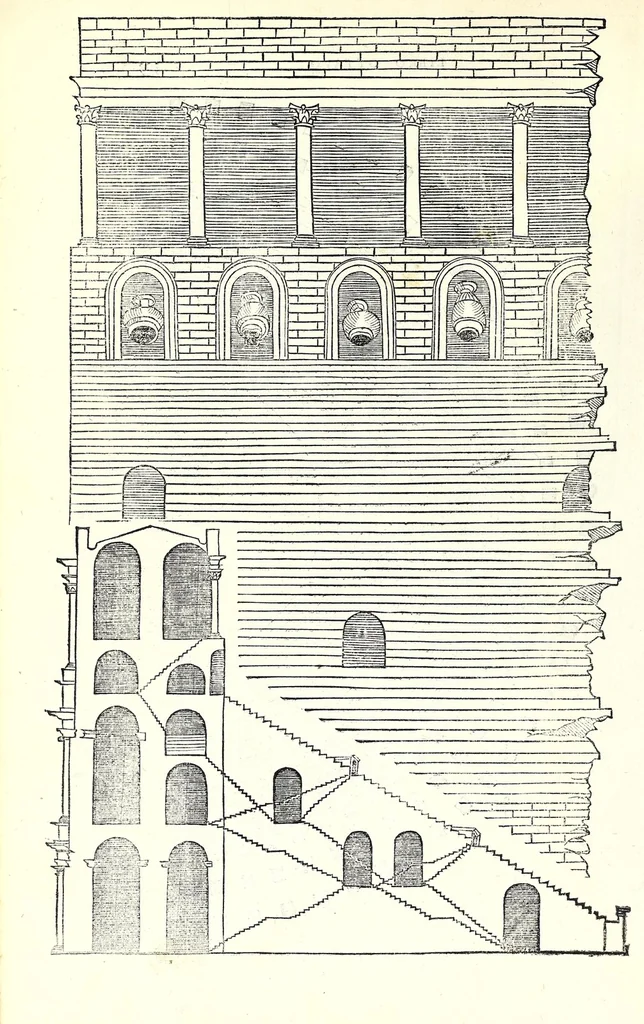 An illustration from L'architettura di Leonbatista Alberti, 1550, leaf 312