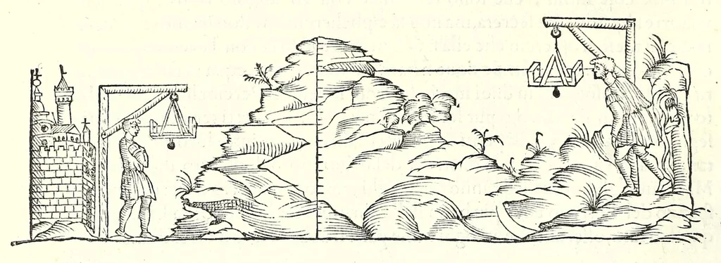 An illustration from L'architettura di Leonbatista Alberti, 1550, leaf 386
