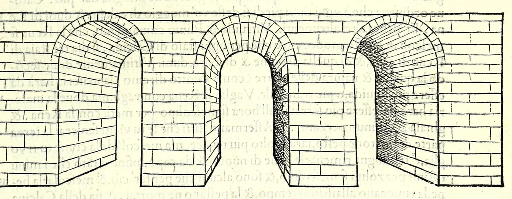 An illustration from L'architettura di Leonbatista Alberti, 1550, leaf 71