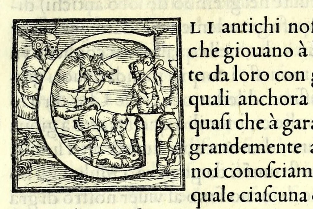An illustration from L'architettura di Leonbatista Alberti, 1550, leaf 9