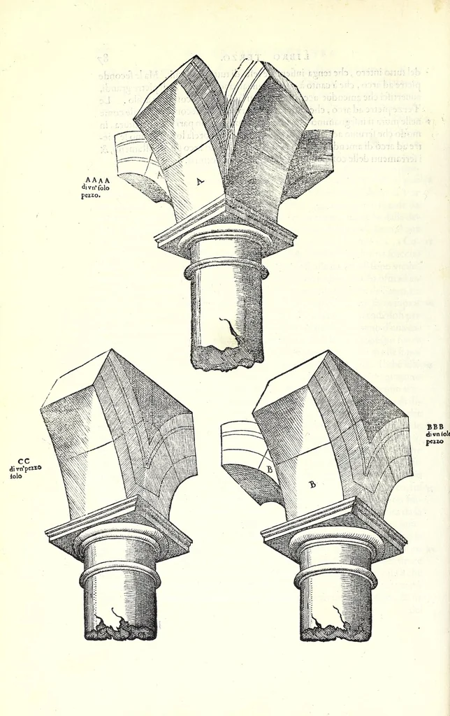 An illustration from L'architettura di Leonbatista Alberti, 1550, leaf 92