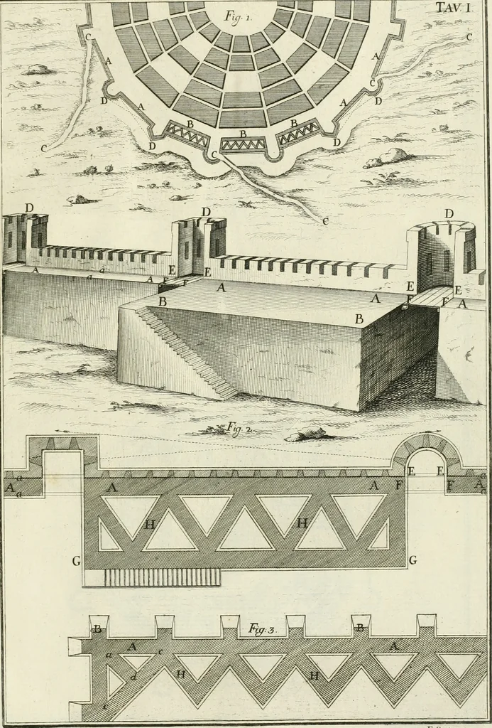 An illustration from L'architettura di Marco Vitruvio Pollione, 1790, leaf 314
