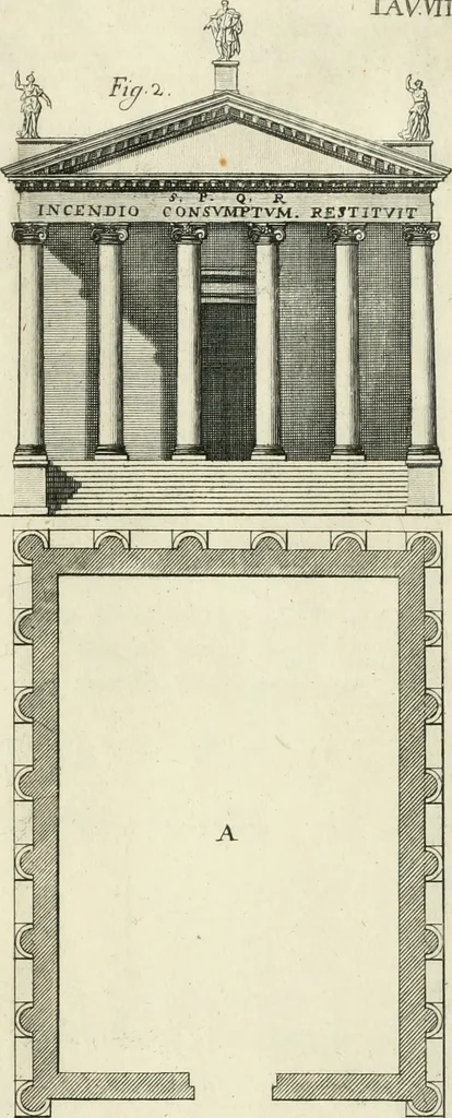 An illustration from L'architettura di Marco Vitruvio Pollione, 1790, leaf 328