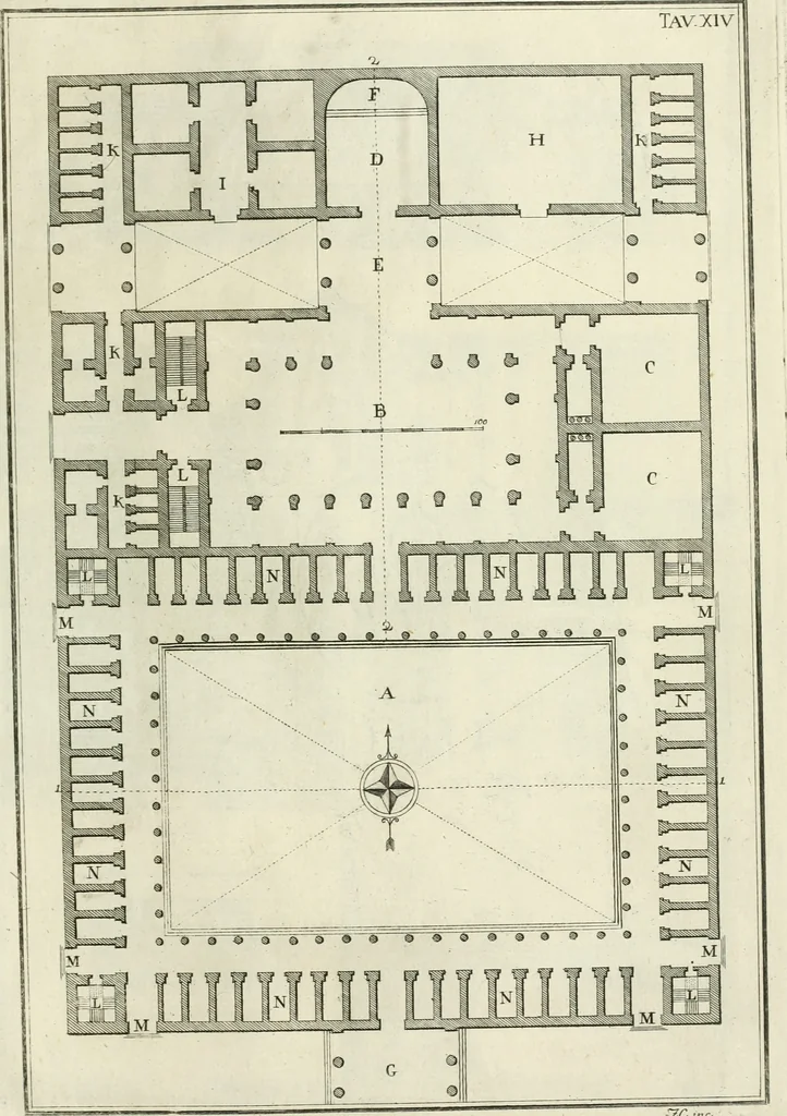 An illustration from L'architettura di Marco Vitruvio Pollione, 1790, leaf 354