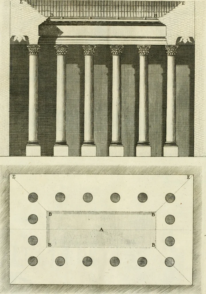 An illustration from L'architettura di Marco Vitruvio Pollione, 1790, leaf 390