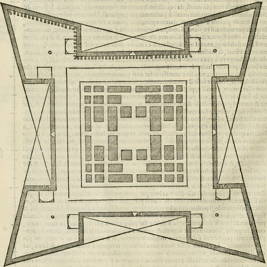 An illustration from L'architettvra, 1567, leaf 25