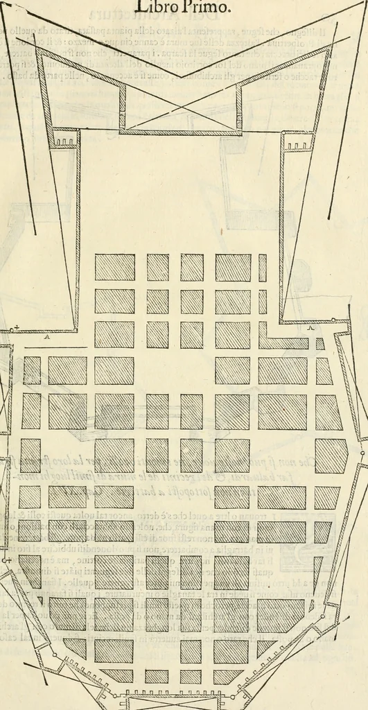 An illustration from L'architettvra, 1567, leaf 36