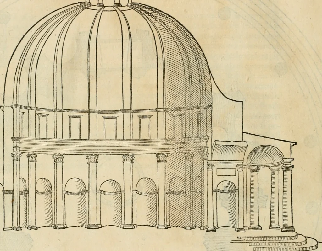 An illustration from L'architettvra, 1567, leaf 99