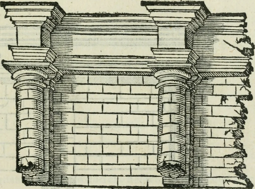 An illustration from L'architettvra, 1565, leaf 200