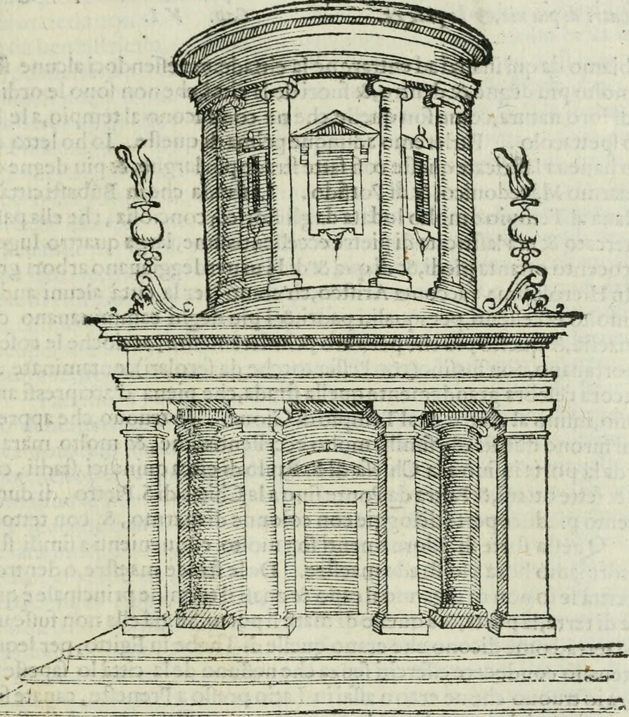 An illustration from L'architettvra, 1565, leaf 296