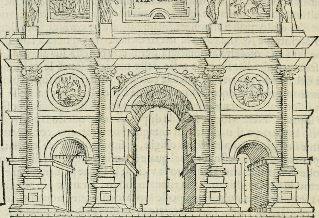 An illustration from L'architettvra, 1565, leaf 305