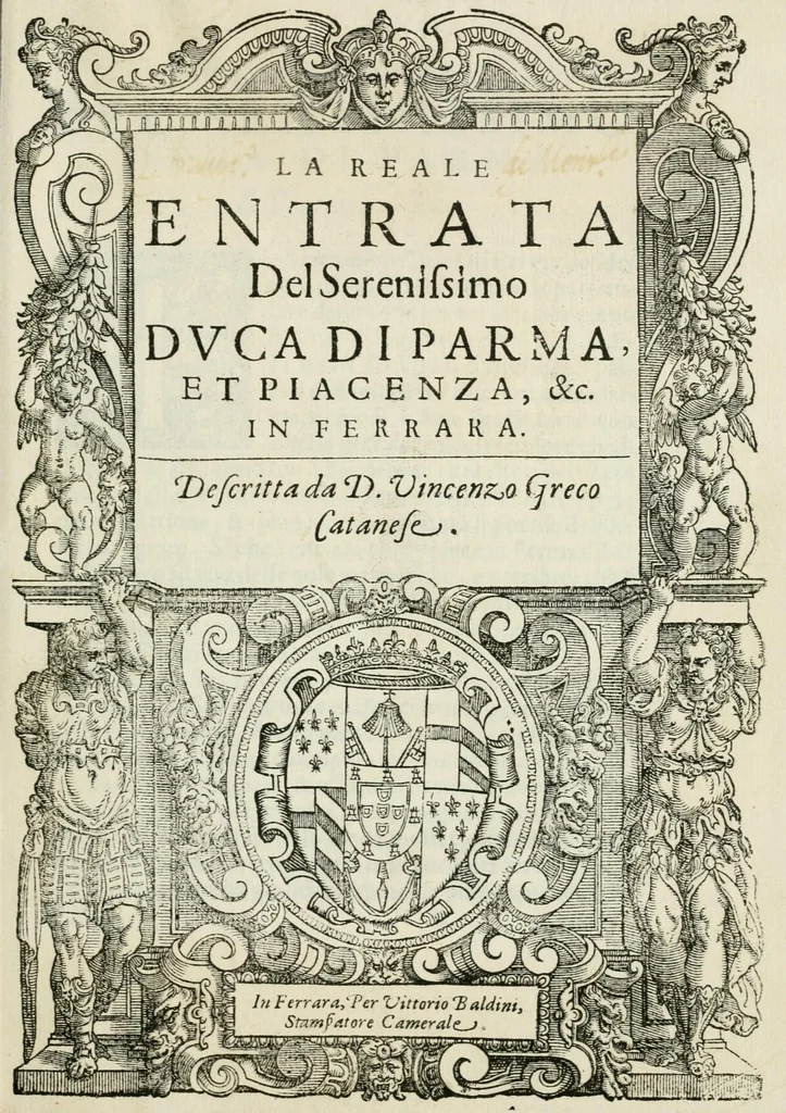 An illustration from La reale entrata del serenissimo dvca di Parma et Piacenza, &c. in Ferrara, 1598, leaf 5