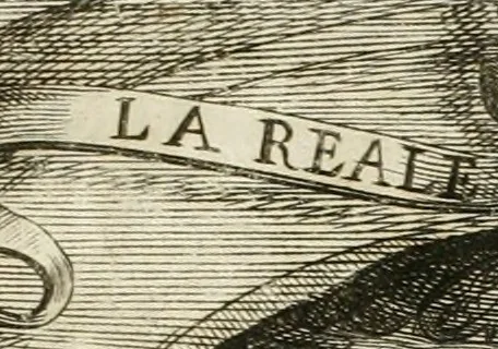 An illustration from La reale maesta, cioé, Racconto di quanto fece la regia città di Pauia nel compire e riceuere la Sereniss. D. Maria Anna, figliuola di Ferdinando terzo, imperadore sempre augusto, e sposa del grande monarca ibero Filippo quarto, di là in passando per andarsene in Ispagna, 1650, leaf 4