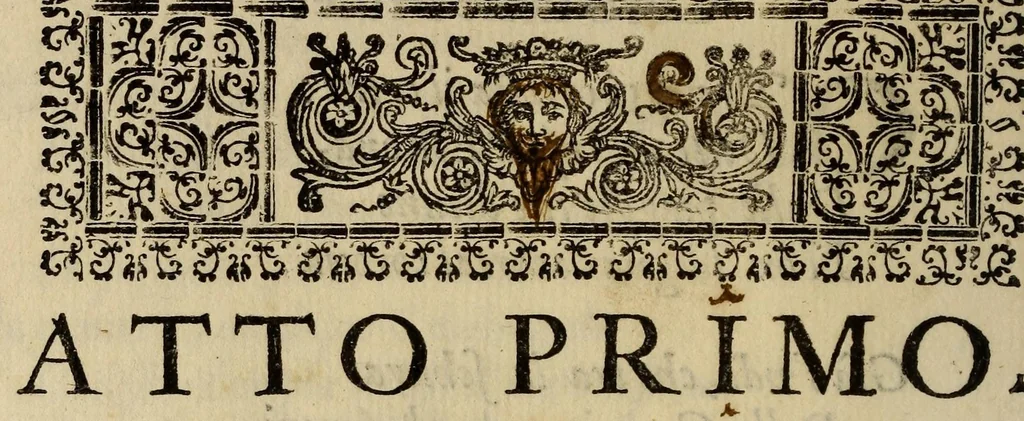 An illustration from La regina Sant'Orsola, d'Andrea Salvadori, recitata in musica nel Teatro del Serenisso. Gran Duca da Toscana., 1625, leaf 26