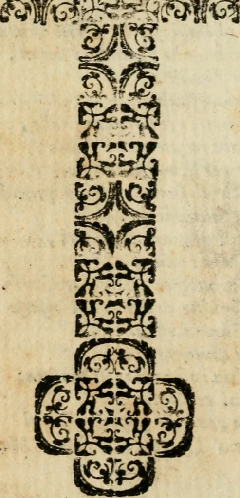 An illustration from La regina sant' Orsola, del sig. Andrea Saluadori : rappresetata nel teatro del sereniss. gran duca di Toscana al serenissimo principe Vladislao Sigismondo, principe di Polonia e di Suezia ; et, I fiori del Caluario, del medesimo, 1625, leaf 43