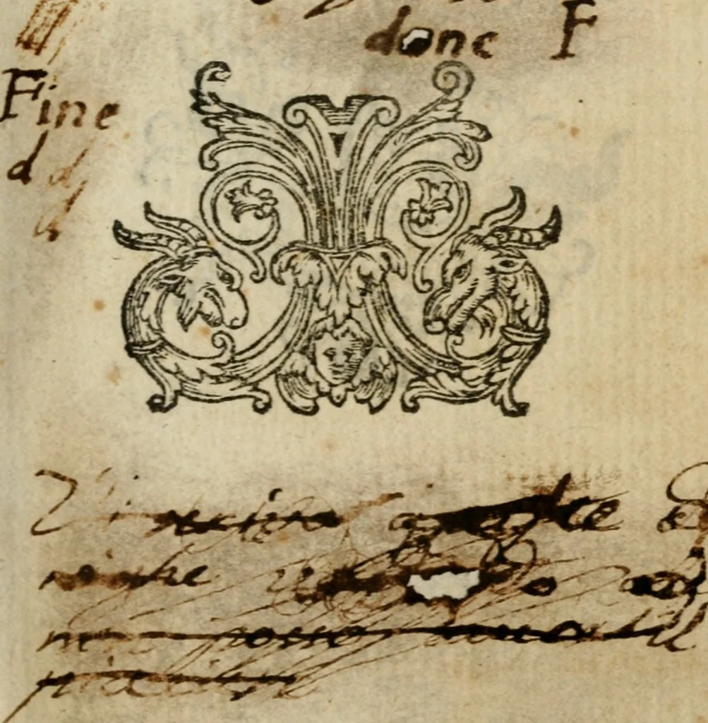 An illustration from La regina sant' Orsola, del sig. Andrea Saluadori : rappresetata nel teatro del sereniss. gran duca di Toscana al serenissimo principe Vladislao Sigismondo, principe di Polonia e di Suezia ; et, I fiori del Caluario, del medesimo, 1625, leaf 60