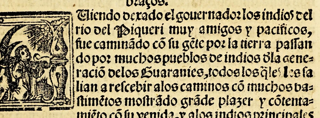 An illustration from La relacion y comentarios del gouernador Aluar Nuñez Cabeça de Vaca, de lo acaescido en las dos jornadas que hizo a las Indias, 1555, leaf 145