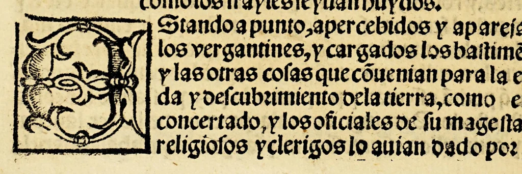 An illustration from La relacion y comentarios del gouernador Aluar Nuñez Cabeça de Vaca, de lo acaescido en las dos jornadas que hizo a las Indias, 1555, leaf 202