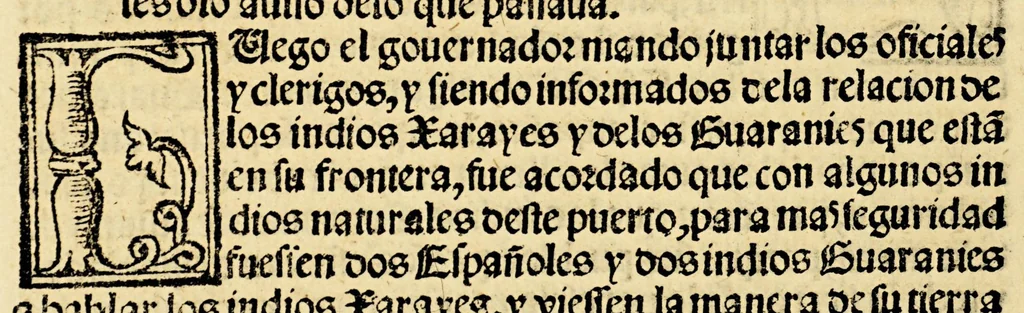 An illustration from La relacion y comentarios del gouernador Aluar Nuñez Cabeça de Vaca, de lo acaescido en las dos jornadas que hizo a las Indias, 1555, leaf 232