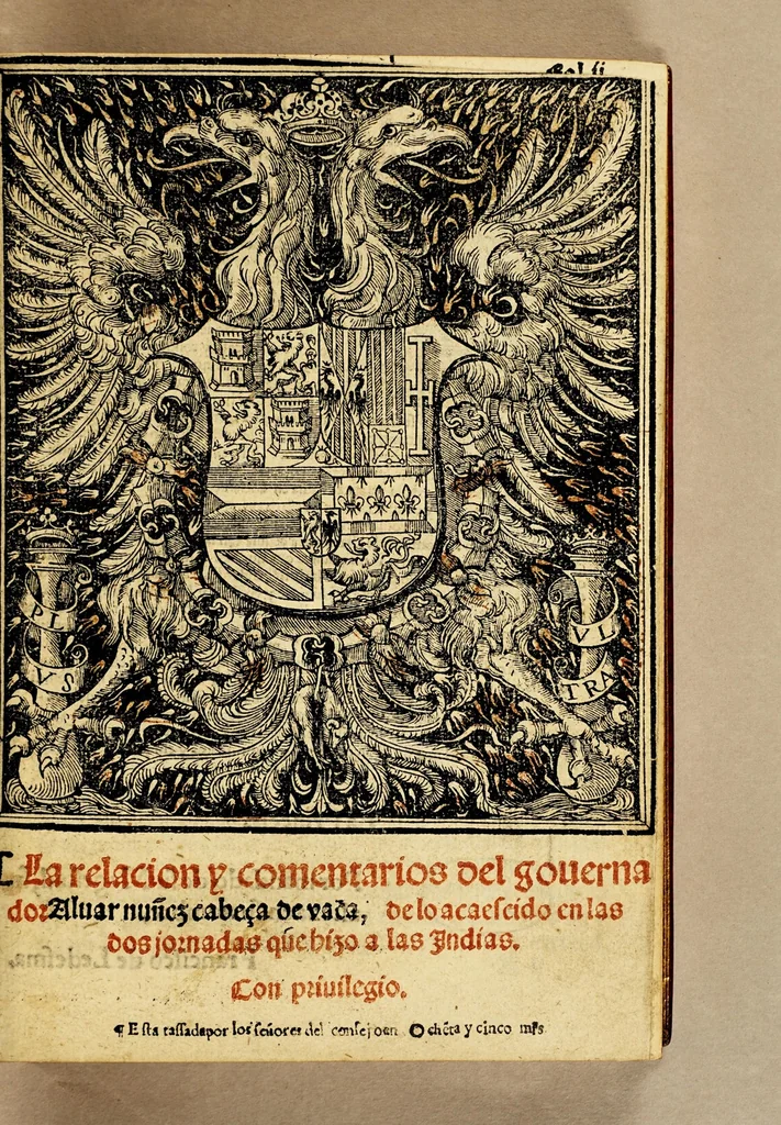 An illustration from La relacion y comentarios del gouernador Aluar Nuñez Cabeça de Vaca, de lo acaescido en las dos jornadas que hizo a las Indias, 1555, leaf 7